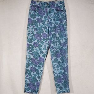 FORENZA vintage 1980s floral high waisted jeans